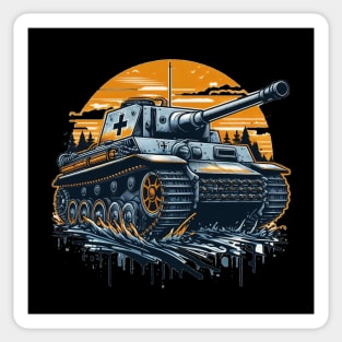 German Panzer Tank Art Apparel Sticker